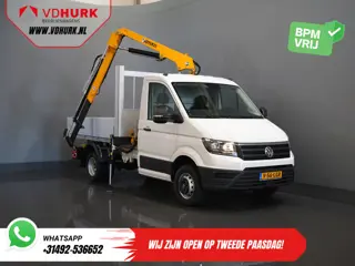 Volkswagen Crafter 50 165 pk Effer 352S Trekhaak/ Kraan/ Crane/ Kran/ Autokran/ PTO/ Open laadbak/ D