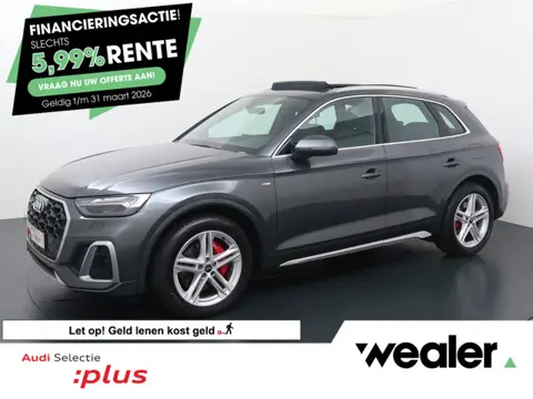 Audi Q5 50 TFSI e S edition | 299 PK | SoH 100% | Matrix LED koplampen | Panoramadak | Luchtvering |