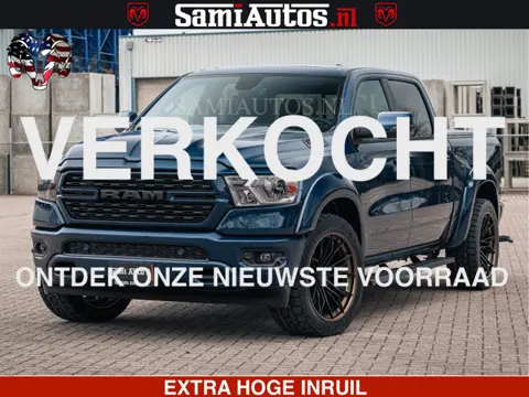 Dodge Ram SPORT | 5.7 V8 4x4 HEMI | PANORAMA DAK | GROOTSCHEM 12 INCH | LPG | Patriot Blue CREW CAB 