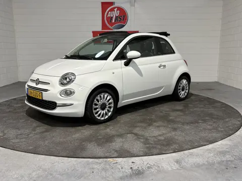 Fiat 500C 1.2 Lounge, Cabriolet, Lage km stand, Org NL auto, Airco, Lichtmetaal, Parkeersensoren ach
