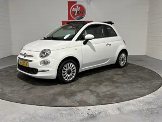 Fiat 500C 1.2 Lounge, Cabriolet, Lage km stand, Org NL auto, Airco, Lichtmetaal, Parkeersensoren ach