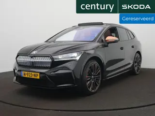 Skoda Enyaq iV 80 Founders Edition Black / Panodak / Elek. Stoelen / Crystal-Light / Leder