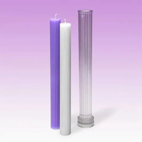 Kaarsenmal Ribbel staafkaars 25x225mm