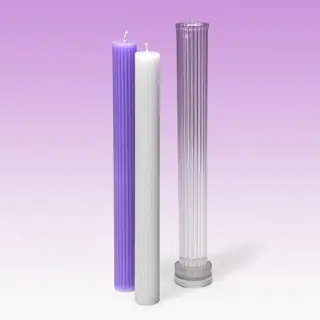 Kaarsenmal Ribbel staafkaars 25x225mm