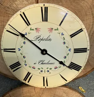 WANDKLOK KERAMIEK BLOEM ROMANTISCH 25 CM NIEUW