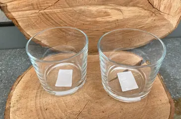 WAXINELICHT HELDER DIA 10 CM 2 STUKS NIEUW