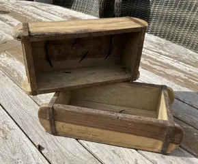 WOODEN BRICK MOULD SINGLE VINTAGE STEENKIST