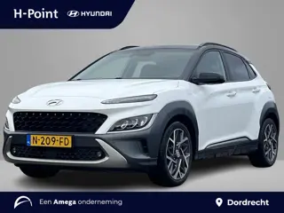 Hyundai Kona 1.6 GDI HEV Premium | Lederen bekleding | Trekhaak | 18'' 2-tone Lmv | Head up display 