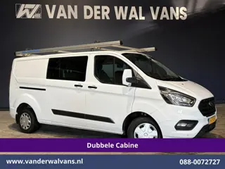 Ford Transit Custom 2.0 TDCI 131pk L2H1 Dubbele Cabine Inrichting Euro6 Airco | 5-Zits | Imperiaal |