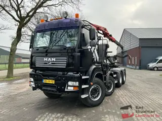 MAN TGA 35.360 8x6 H BL kabel containersysteem met HMF 1643 Z kraan BS1125