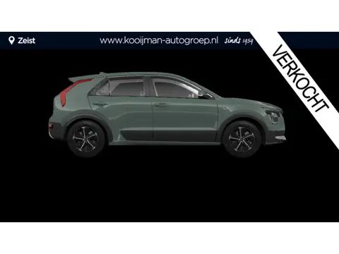 Kia Niro 1.6 GDi Hybrid DynamicLine Kleur City Scape Green direct leverbaar | Rijklaarprijs €. 34.79