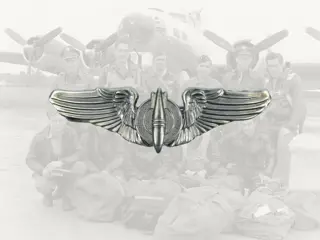 Embleem,Badge,US,Airforce,Bombardier,WWI + WWII