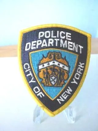 Embleem,Patch,Politie,NYPD,New,York,Police,Department