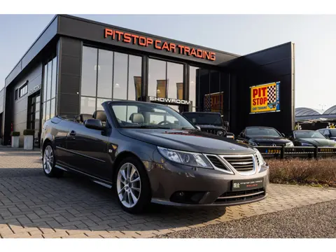 Saab 9-3 Cabrio 2.0T, Vector, Memory+lendesteun, Xenon, Bruingrijs!
