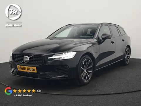 Volvo V60 T6 AWD Plus Dark LONG RANGE PHEV 350pk Dealer O.H. | Camera | Harman / Kardon | Lederen Sp