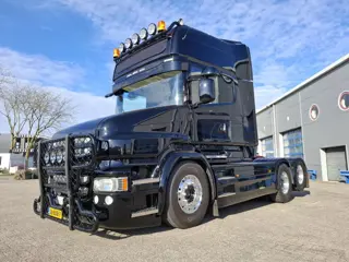 Scania T730 V8 / NL TRUCK / BOOGIE / HYDRAULICS / RETARDER / TUV:16-02-2027 / LEATHER / NAVI / ALCOA