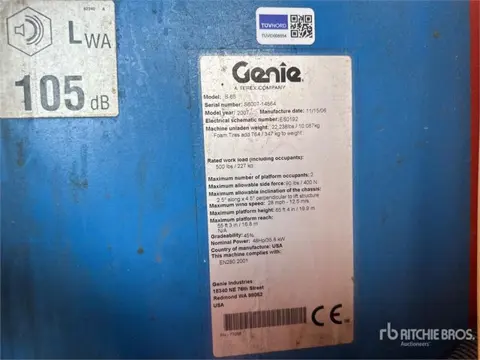 Genie S-65 (bj 2007)
