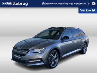 Škoda Superb Combi 1.4 TSI iV DSG Sportline Business / Panorama dak / Trekhaak / Geheugen stoel / 19