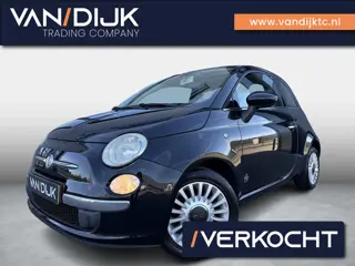 Fiat 500 1.2 Lounge ✓Panoramadak ✓Airconditioning ✓Blue & Me telefoon ✓USB ✓Lichtmetaal ✓Goed Onderh