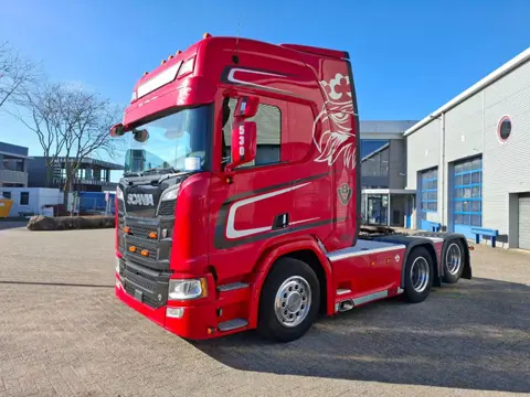 Scania SUPER 530R V8 / BOOGIE / RETARDER / DOUBLE TANK / ONLY:455993 KM / TECHNICAL 75 TON / LEATHER