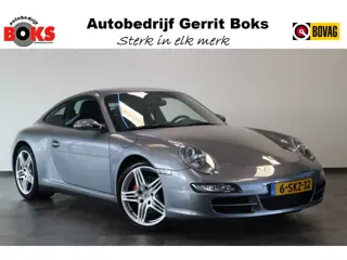 Porsche 911 3.8 Carrera 4S 355PK Navigatie 19LMV Volleder interieur met memorie Bose Installatie.