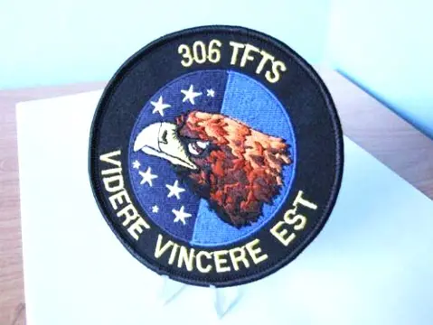 Embleem,Patch,KLU,306,TFTS,Videre,Vincere,Est