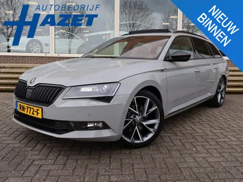 Skoda Superb Combi 1.4 TSI ACT 150 PK SPORTLINE DSG AUT. *STEEL GREY* + WEGKL. TREKHAAK | PANORAMA |