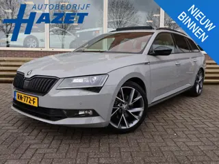 Skoda Superb Combi 1.4 TSI ACT 150 PK SPORTLINE DSG AUT. *STEEL GREY* + WEGKL. TREKHAAK | PANORAMA |