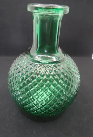 VAAS BOL GROEN GLAS 15 CM Nieuw