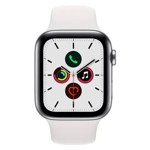 Apple Watch Series 5 40mm Stainless Steel Cellular (Simlockvrij) / SV