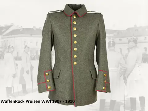 Jas,Veldjas,Waffenrock,Pruisen,WWI,1907