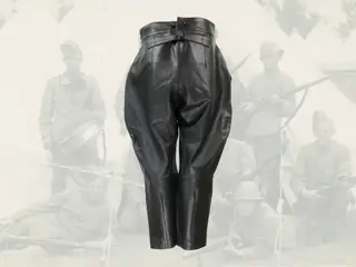 Koninklijke,Landmacht,WWII,Motorbroek,Zwart,Leer