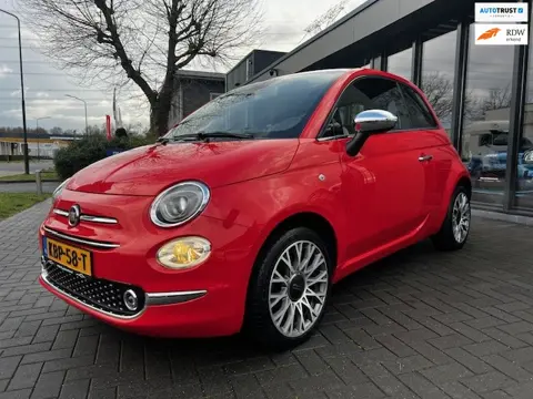 Fiat 500 1.2 Lounge Pano airco 1ste eigenaar kleur roze rood