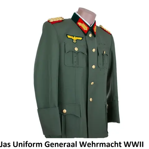 Jas,Uniform,Duitsland,WWII,Wehrmacht,Generaal,Major