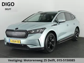 Skoda Enyaq iV 60 1e EIG. ACCU SOD 91%!! GARANTIE TOT 8-2031* TOT 408 KM WLTP. BLACKLINE.ACTIVE SILV