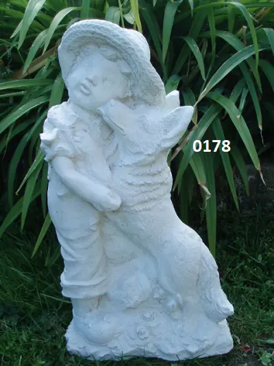 Jongen met hond. nr 0178