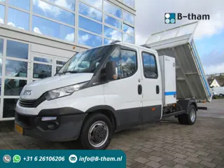 Iveco Daily 35C14D 2.3 100KW EURO6 410 DOKA Dubbelcabine Kipper + Kist / Box