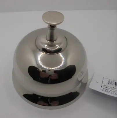 TAFELBEL HOTELBEL RECEPTIEBEL WINKELBEL ZILVER NIEUW