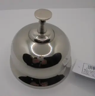 TAFELBEL HOTELBEL RECEPTIEBEL WINKELBEL ZILVER NIEUW