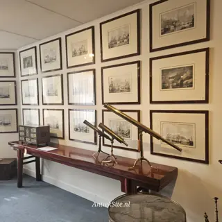 Serie van 24 litho's  Zeeslagen getekend door P.J. Schotel uitgave Buffa Amsterdam - prachtig identiek ingelijst