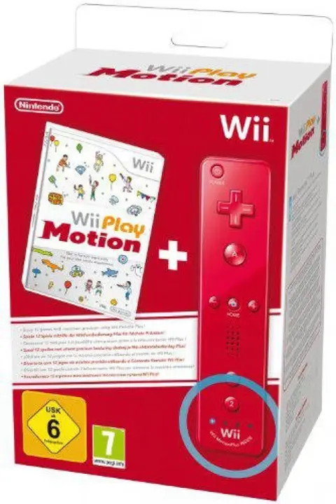 Wii Play Motion + Remote Controller (Red)