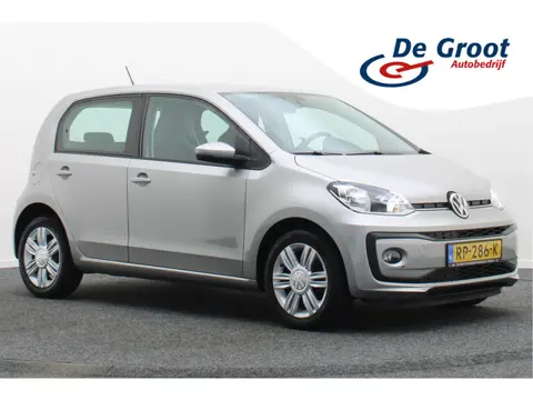 Volkswagen up! 1.0 BMT high up! 5-Deurs, Leder/Stof, Airco, Cruise, Bluetooth, Radio, PDC, 15''