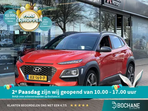 Hyundai Kona 1.0T Premium 120PK | HUD | Navigatie | Stoel-verwarming en ventilatie | Leder | 1ste ei
