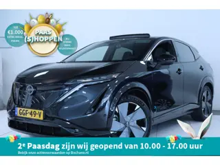 Nissan Ariya Evolve 91 kWh AFN. TREKHAAK / 20 INCH VELGEN / NAPPA LEDER / PARELLAK / SoH 98,5% /