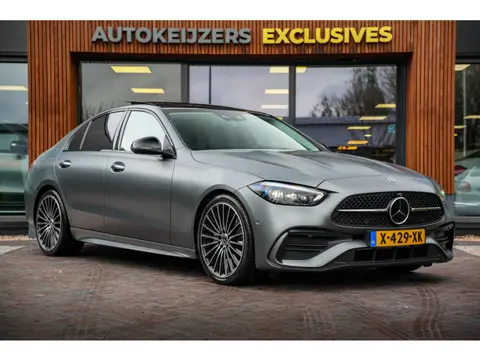 Mercedes-Benz C-klasse 200 4MATIC AMG Line Burmester Panodak Ambient 360 Camera Dode Hoek Keyless