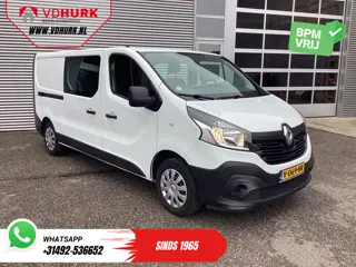 Renault Trafic 1.6 dCi 125 pk E6 L2 DC Dubbel Cabine BPM VRIJ NL Auto/ Camera/ Cruise/ Navi/ Airco/ 