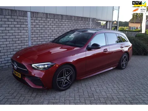 Mercedes-Benz C-klasse Estate 200 Launch Edition AMG Line Autom Panodak Leder/Alcantara Navi Camera 