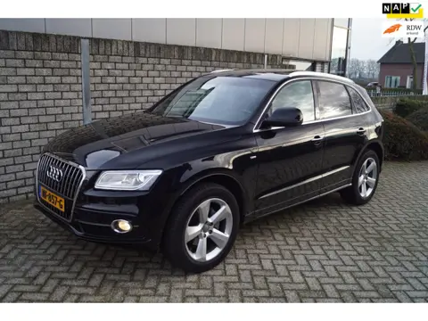 Audi Q5 2.0 TFSI Quattro S Line Autom Panodak Half Leder/Stof Sportst Navi Clima Xenon Cruise 2x PDC