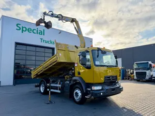 Renault D 14 220 / Euro 6 / Kipper + Effer 65 S2 (Only 160.730km)