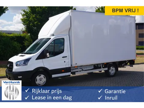 Ford Transit 350L 165PK Bakwagen BPM VRIJ Navi, Camera,  ACC, Lat om Lat, Dhollandia 1000KG Klep NR.